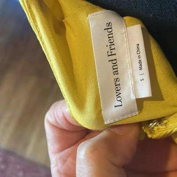 Lovers + Friends Yellow Satin Maxi Dress - Picture 2 of 3